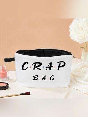 New FRIENDS TV Show "Crap Bag" Makeup Bag / Travel Cosmetic Pouch